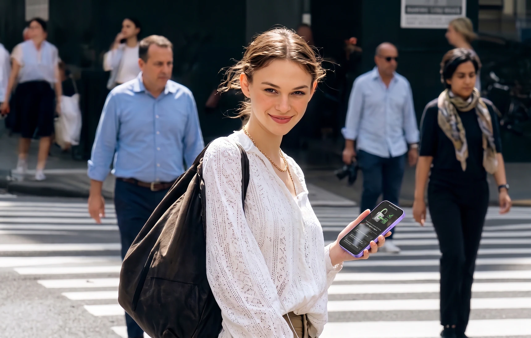 Persona recuperando el acceso a su cuenta desde un nuevo teléfono